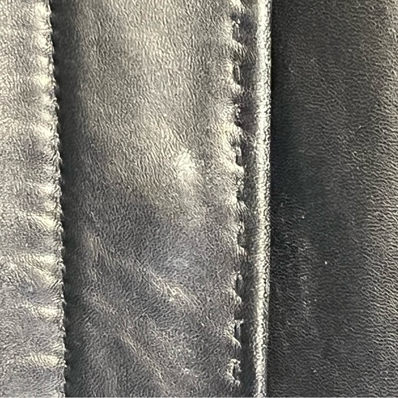 Calvin Klein Women's Sleek Black Leather Jacket - Picture 4 of 9